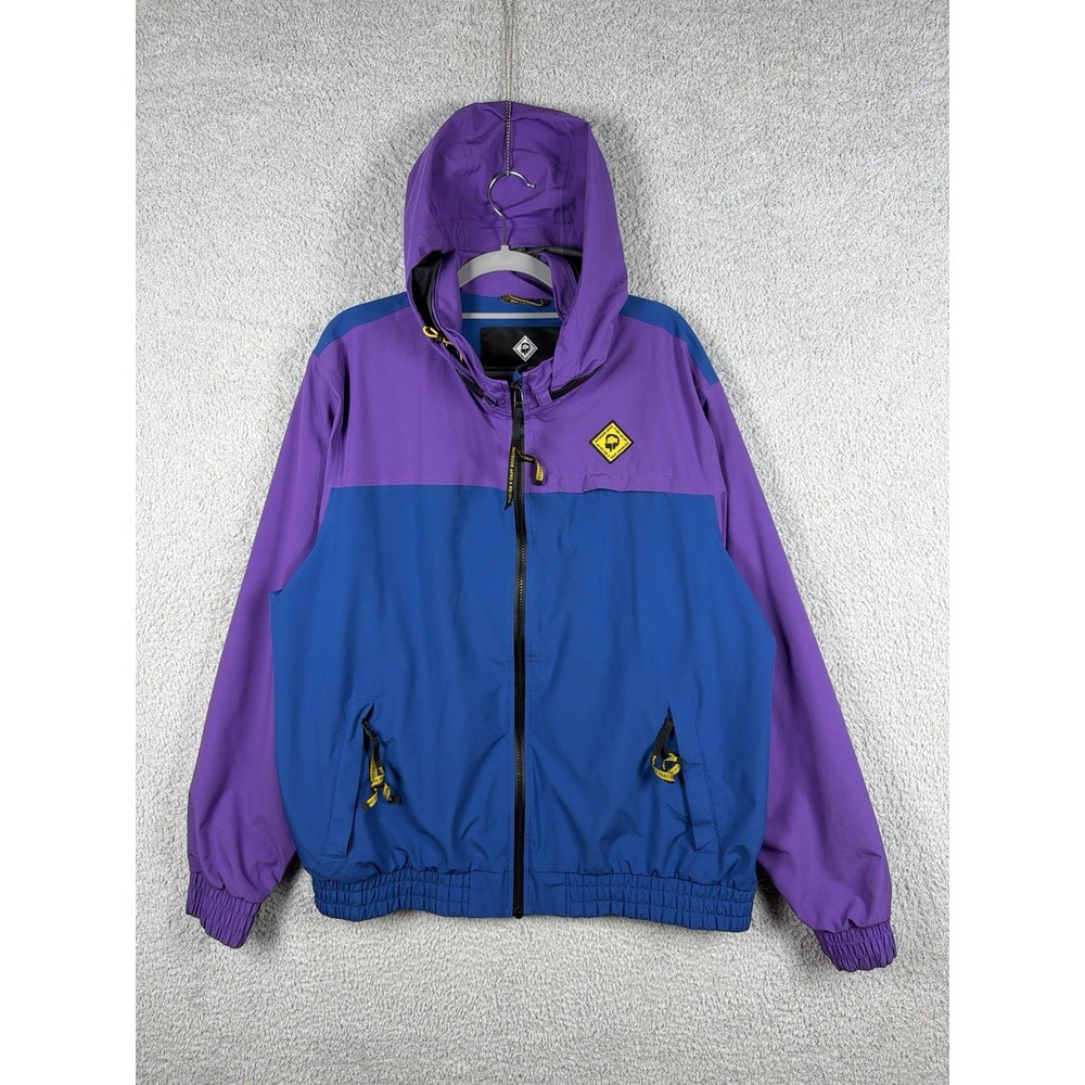 REI Co-op x Outdoor Afro Colorblock Full Zip Jacket Men's Size L Purple/Blue